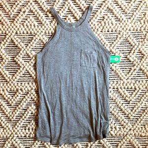 Honeydew Intimates heather grey racer back tank.